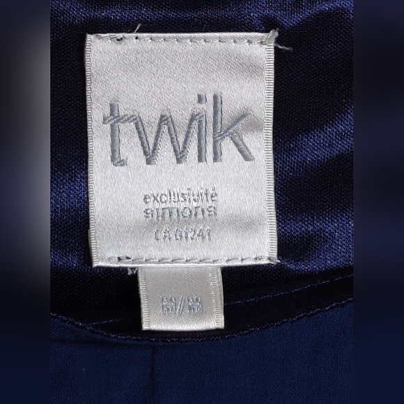Navy Mini Dress by Twik (Exclusive to Simons) - Picture 3 of 9
